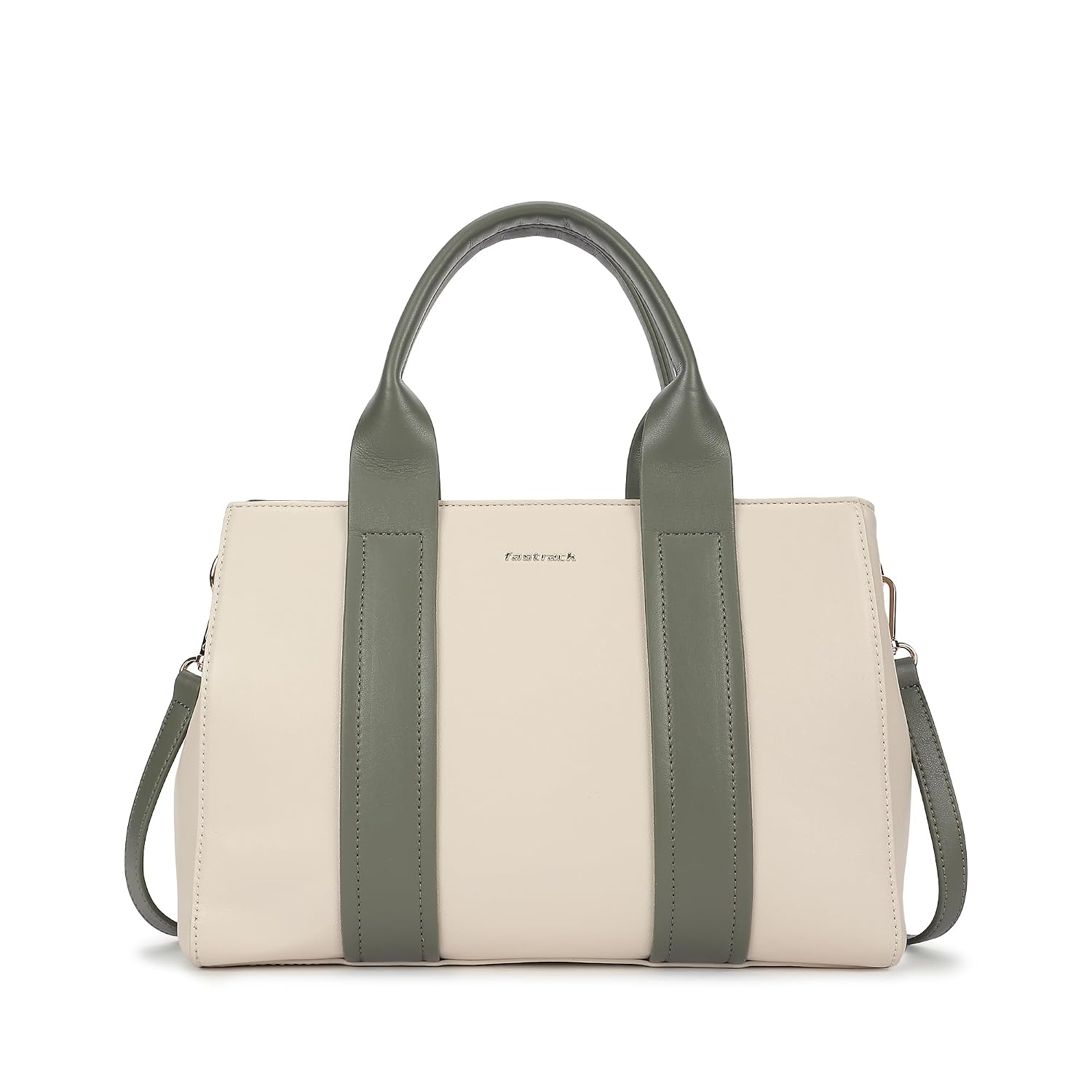 Fastrack Frosted Mint satchel| Women’s Pebbled Faux-Leather Satchel | Dual Compartments, Centre Zip Divider & dual carry o... - Review, Price and Buying Guide