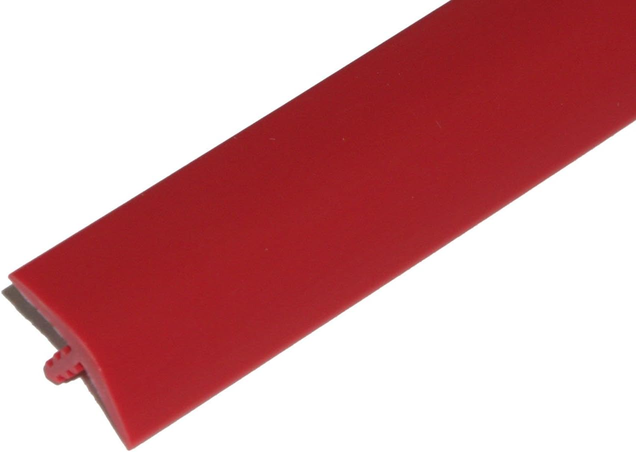 20ft Roll of Red 3/4" Plastic Tee Moulding for Arcade Game Cabinets, Counters, Shelves, or Tables