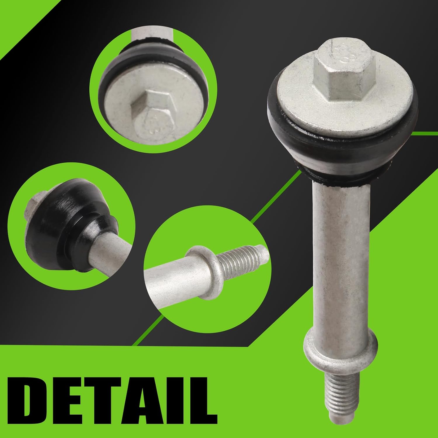 10 PCS Intake Manifold Bolts with Grommet Seals Fits for LS Engines 4.8L 5.3L 6.0L V8 1999-2006 OE# 89017783, 89017368,25323974, 25328620, 25165924, 25165925, 25168315