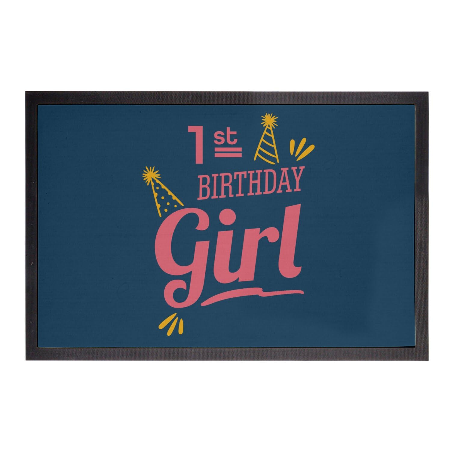 Paillasson Bleu Tapis Entrée 60x40cm Kids Party Gift Anniversaire
