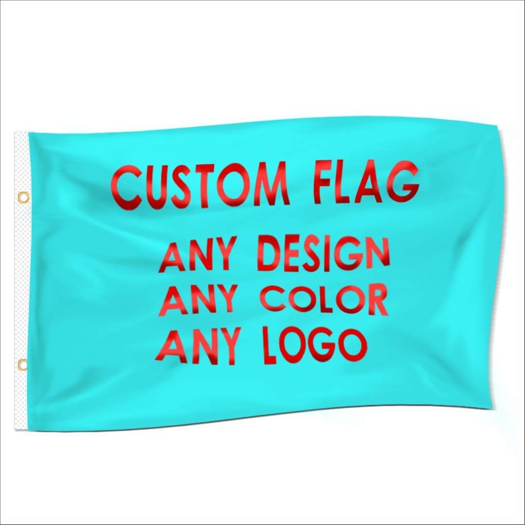 6x10 Foot custom flag-100D Polyester Polyester with Brass Grommets - Customize Flags And Banners For Sport Outdoor Banner custom flag- Advertising Banner- (6X10 FT)