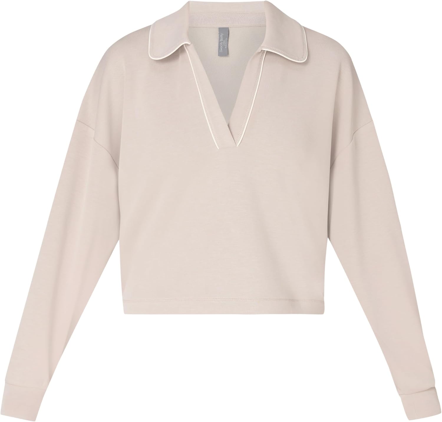 Sweaty Betty Women's Sand Wash Crop Henley Sweatshirt - Image 6