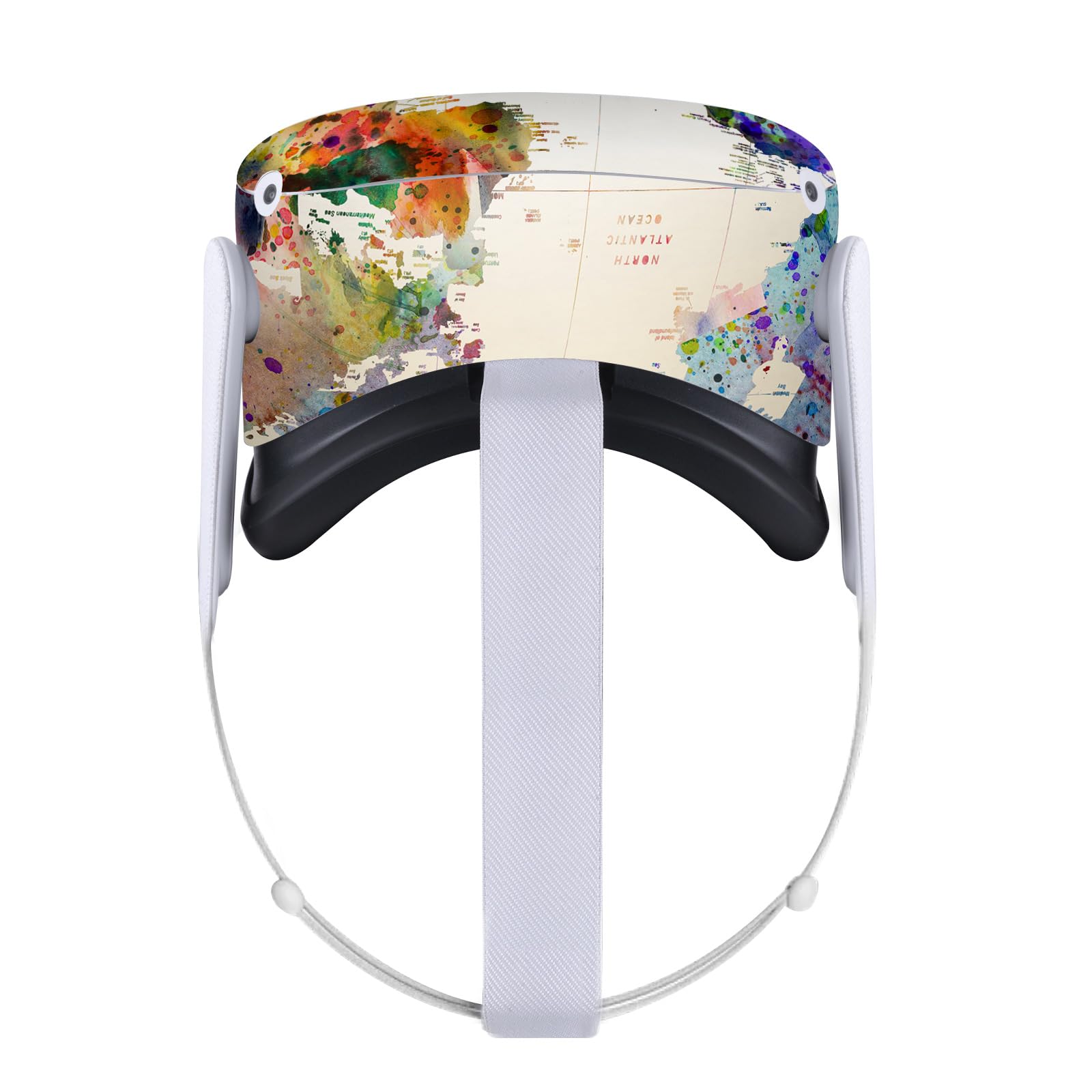 Head Case Designs Officially Licensed Mark Ashkenazi Map of The World Art Mix Vinyl Sticker Skin Decal Cover Compatible with Meta Quest 2