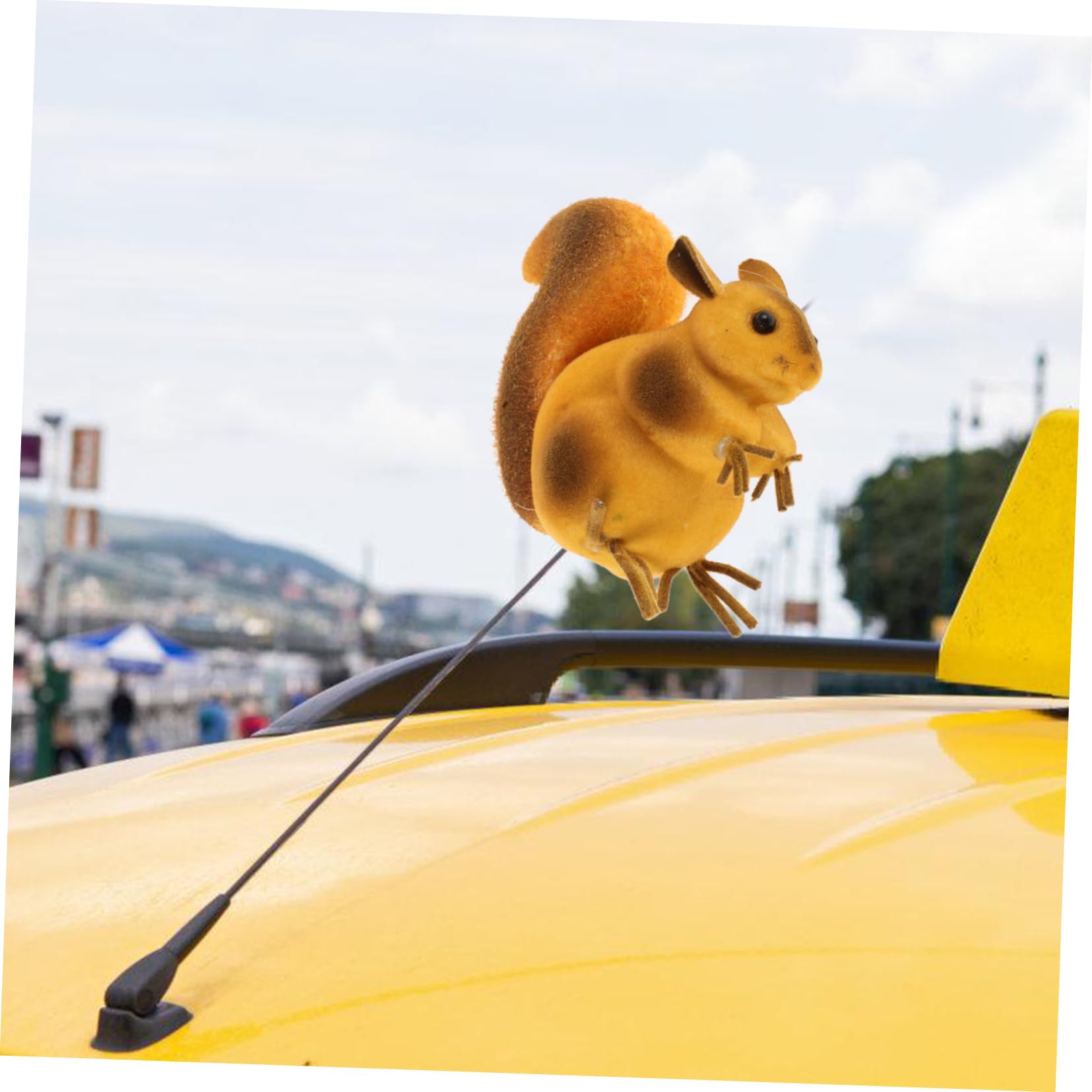 Cabilock Automotive Antenna Decoration Car Antenna Topper Plastic Squirrel Design