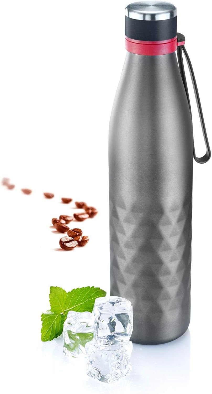 Westmark Vacuum Flask, keeps 8 hrs hot/cold, carbonation/acid proof, 1000 ml, stainless steel/silicone/plastic, BPA free - Image 5