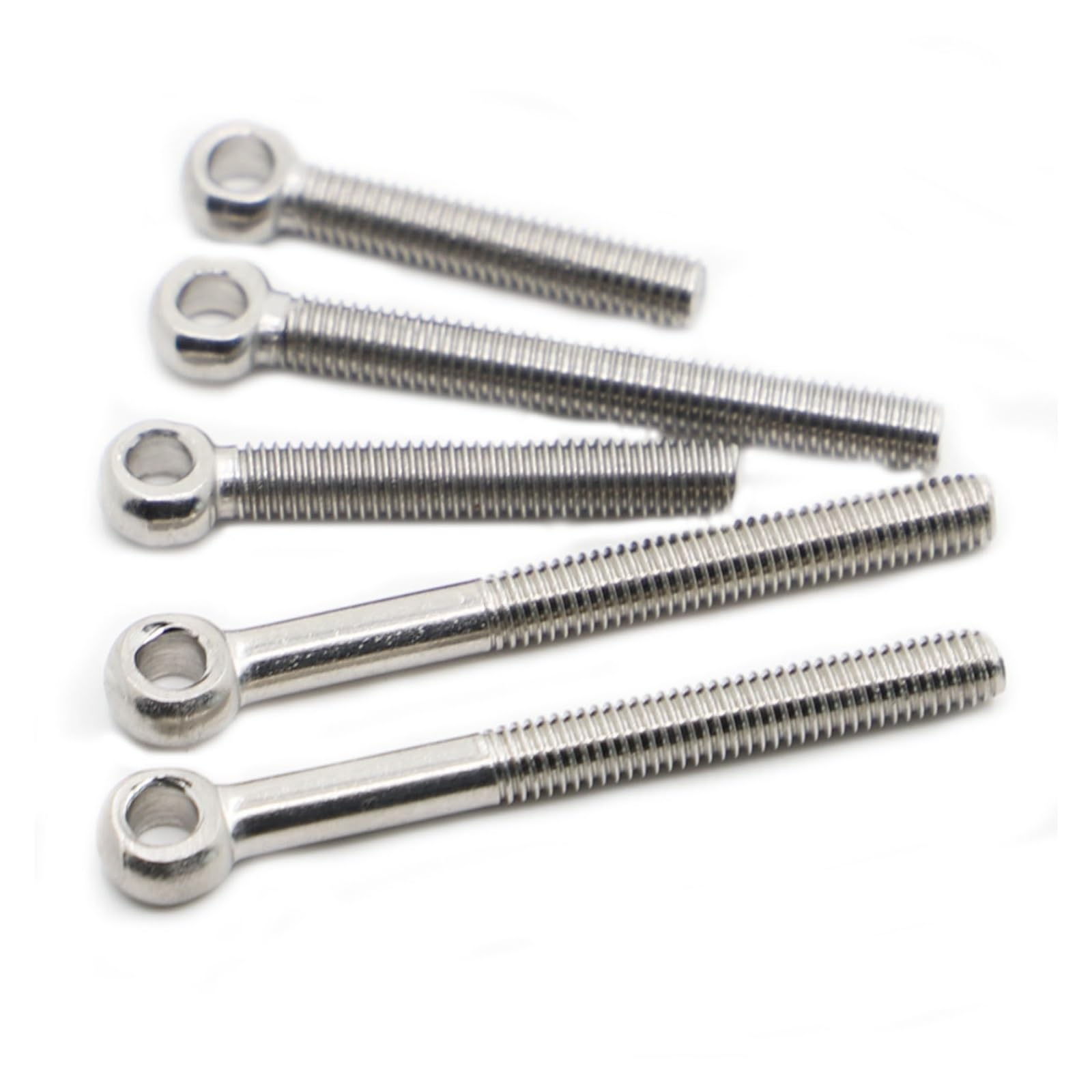 10 Dadi A Occhiello M5 In Acciaio Inox - Per Sollevamento E Sospensione, Carico 50kg!