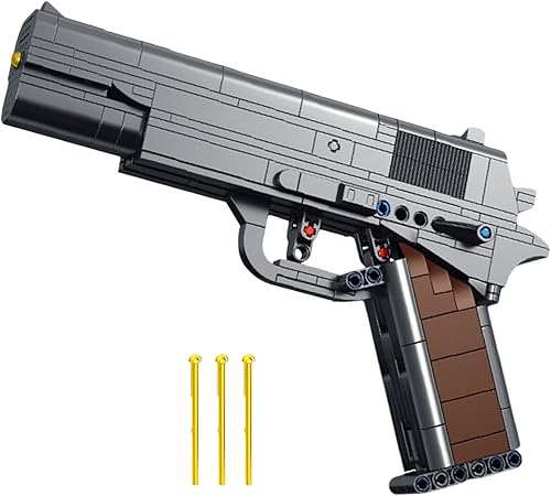 11 M1911 Building Bricks Gun Collection Toy  333+ PCS Model Gun Building Block Sniper Set Shootable  Regalo Sorpresas Coleccionables