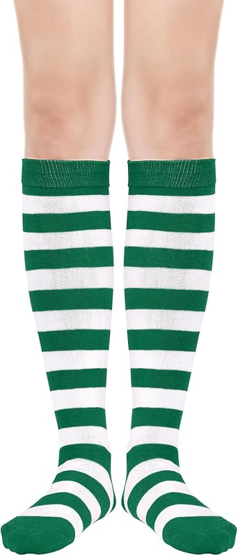 Komorebi Knee High Socks for Women Long High Stripes Socks