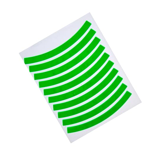 Cinta reflectante adhesiva Alomejor 10 piezas 90x8mm verde miniatura 7