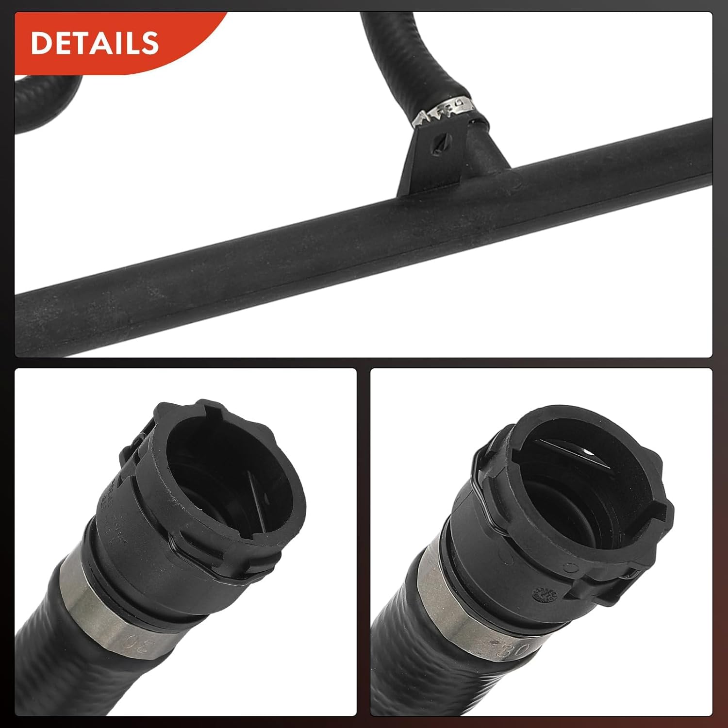 A-Premium Front Radiator Hose Compatible with BMW 328i 323i 323Ci 328Ci 2000, 325i 325xi 330i 320i 330xi 2001-2005, 325Ci 330Ci M3 2001-2006, 328i 2007