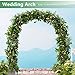 Thorise 7.9 Ft H x 4.6 Ft W Metal Pergola Arbor,Assemble Freely 2 Sizes,for Various Climbing Plant Wedding Garden Arch Bridal Party Decoration Wide Arbor, 1 Pack