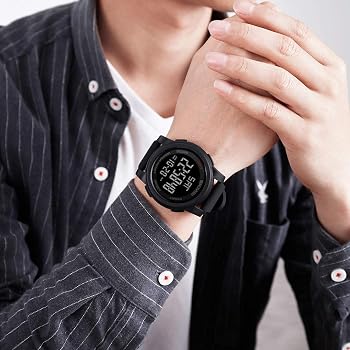 Amazon | タイムエバー デジタル腕時計 防水 メンズ スポーツ うで時計