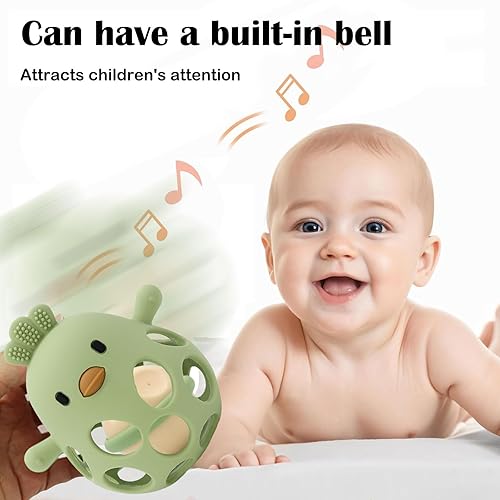 Miniatura 3 de Juguete de dentición para bebés, juguetes de dentición de pollo huecos de silicona, juguetes suaves para masticar para necesidades de succión, las