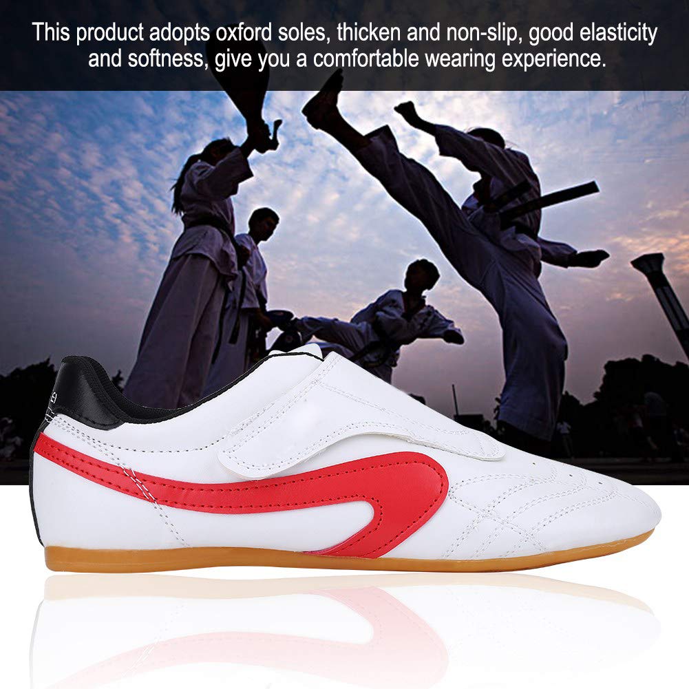Regun Taekwondo Buty Taekwondo Unisex Boks Kung Fu Tai Chi Sport Buty gimnastyczne dla dzieci Dorosłych, kolorowe, 32 EU