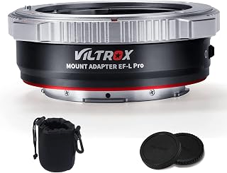 VILTROX EF-L Pro Auto Focus Lens Mount Adapter With Security Lock for Canon EF/EF-S to L Mount Camera - Compatible With Leica SL2, Lumix S1 S1H S5, Sigma fp L - Ideal for Large Lenses