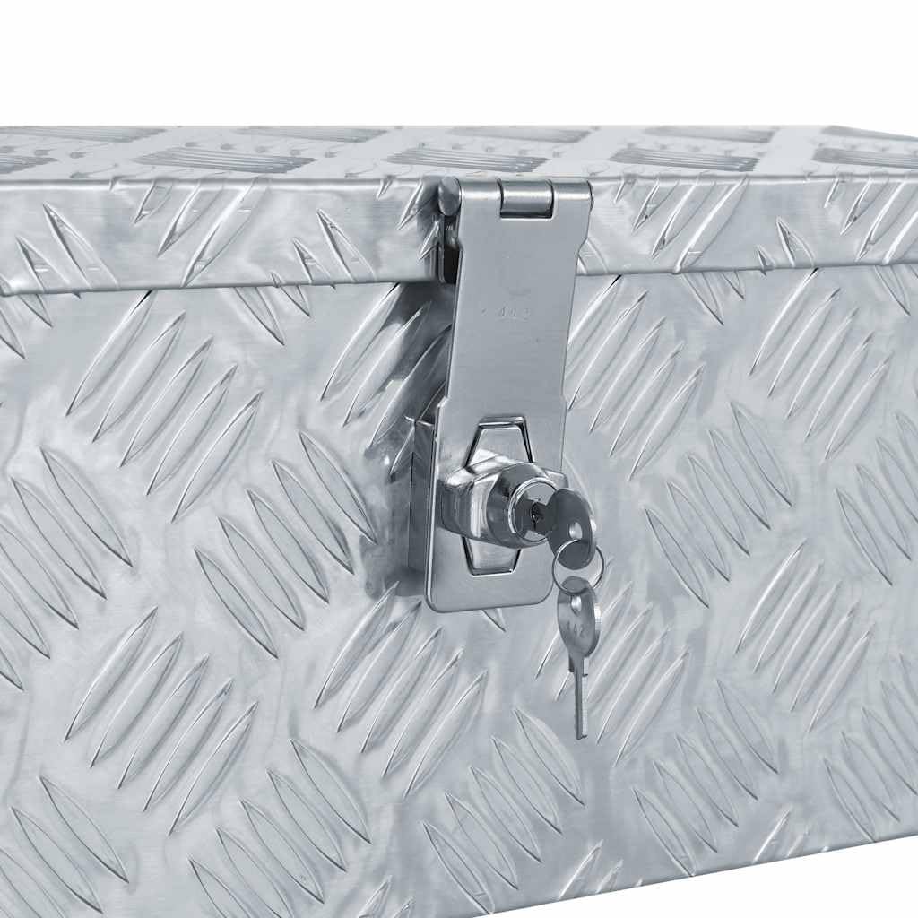 Genérico Caja de Aluminio 48,5x14x20 cm Plateada,Bricolaje,Accesorios de Bricolaje,Organización y Almacenamiento de Herramientas,Cajas de herramientas-142935