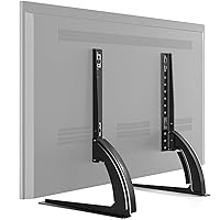 RFIVER Supporto TV Universale da Tavolo Piedistallo TV Regolazione Altezza per Televisori da 32 