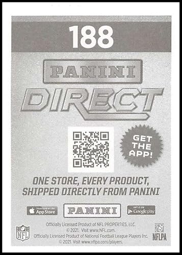Miniatura 2 de 2021 Panini Stickers 188 Jonathan Taylor Indianapolis Colts NFL Football Mini Sticker Trading Card
