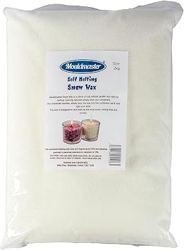 Mouldmaster Snow Candle Wax Granules Self Melting Wax 2Kg, White