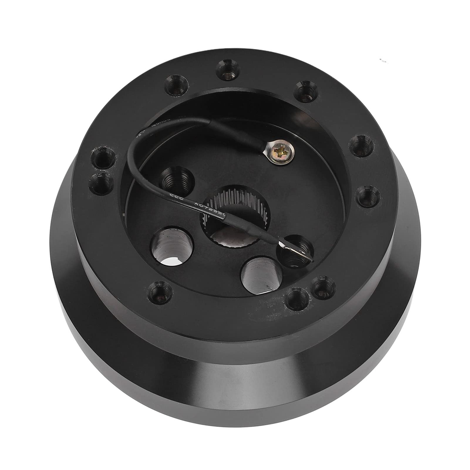 Adaptateur de Moyeu de Volant Stable Durable 5 6 Trous Adaptateur Cj5 Cj7 Scrambler Chrome (Noir)