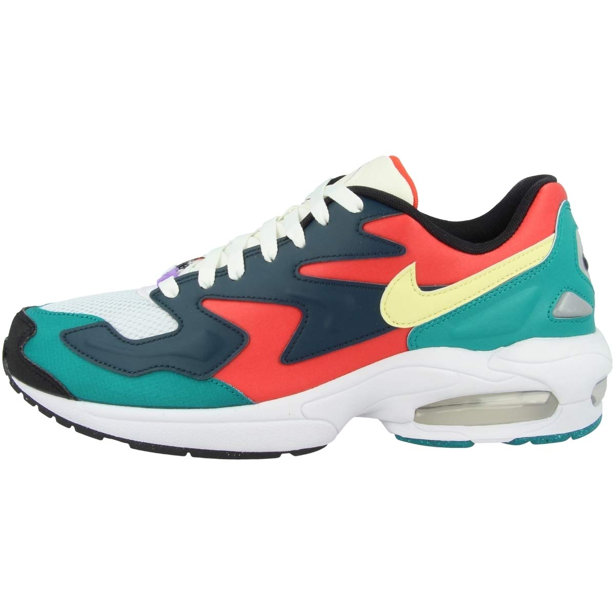 Nike Sneaker Low Air Max 2 Light SP – Habanero Red/Armory Navy/Radiant Emerald, EU 44.5