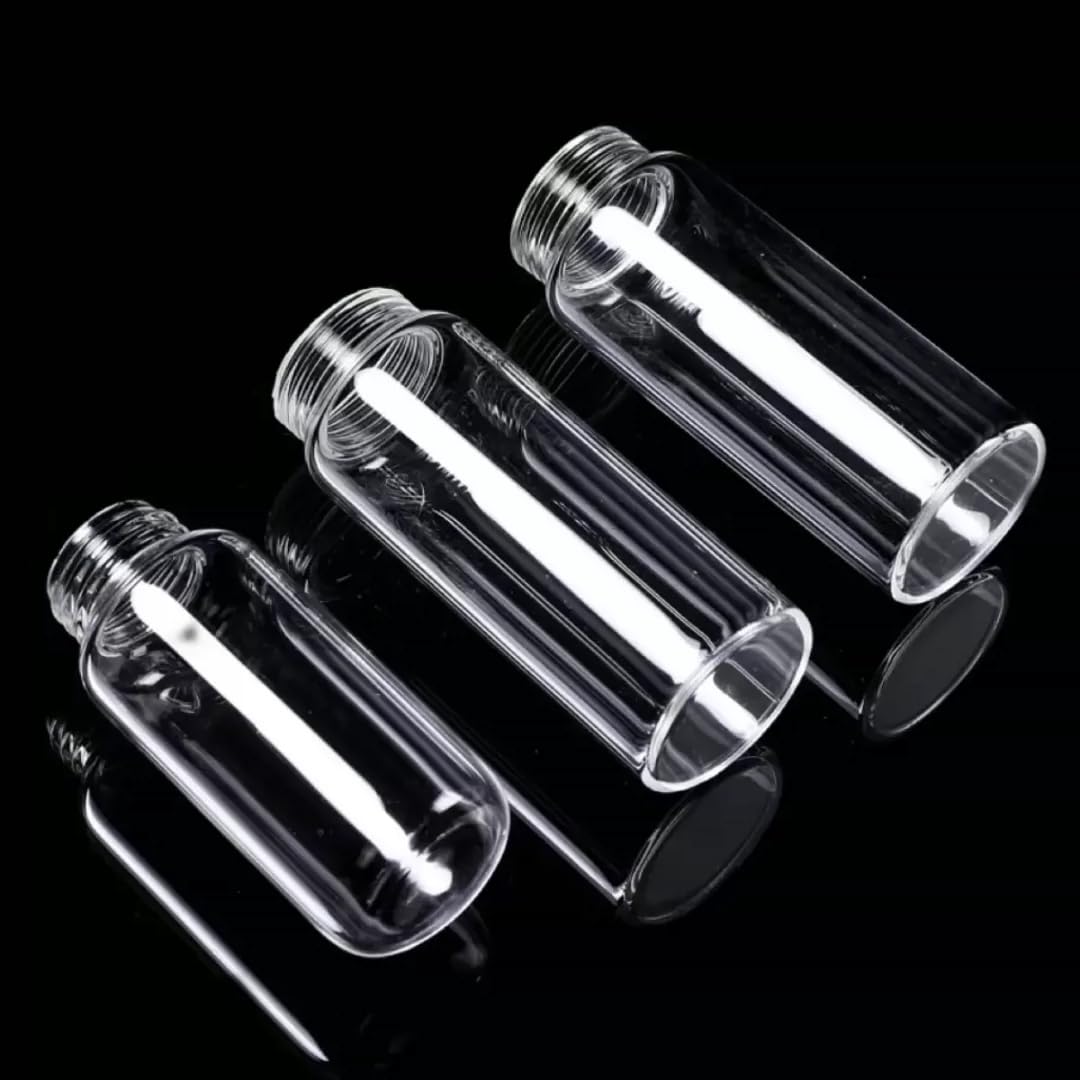 Probenahmefläschchen aus Quarzglas mit Schraubverschluss, zur Aufbewahrung im Labor, 1 Stück | Hitzebeständig bis 1200°C, kratzfreie Oberfläche, dichter Verschluss(With PTFE Cap 10mL)