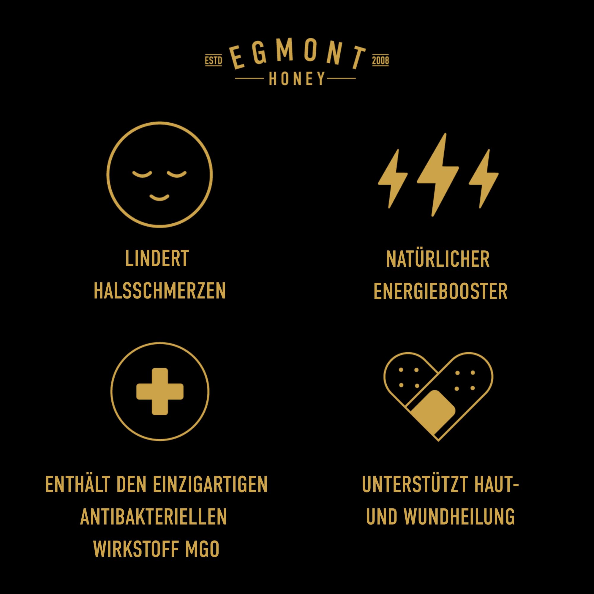 Egmont Honey Manuka Honig 1200+ MGO 25+ UMF | 250 g | 100% Reiner Manuka Honig aus Neuseeland, UMF-zertifiziert, Premium Qualität, Non-GMO, Koscher, Rückverfolgbar, Geschenkbox | Hohe Intensität | Roh & Nicht Pasteurisiert | UMF 25+ | Monofloral Premium-R