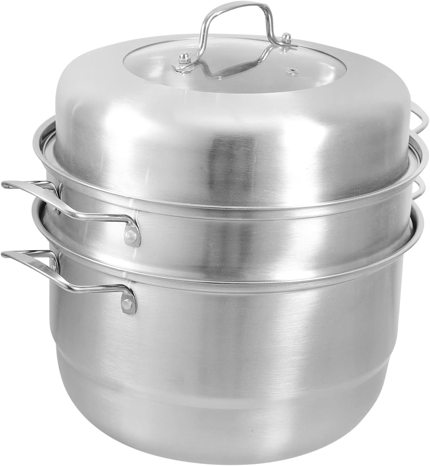 1set Steamer Pot Thick Food Steamer Multi-use Vegetable Cooker for Dumplings Eggs and More High-temperature Resistant Kitchen Cookware