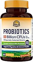 Vista 1 de Vitalitown Probiotics + Prebiotics 60 Billion CFUs 19 Strains 60 Delayed Release Veg Caps Shelf Stable, Prebiotics and Probiotics Digestive