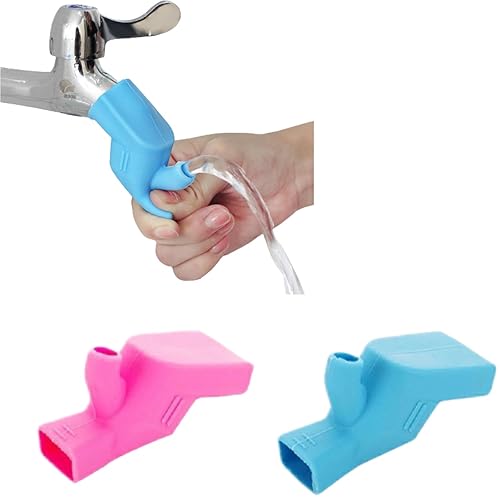 Miniatura 2 de 4 tubos extensores de grifo de agua para niños, niños pequeños y bebés, extensor de fregadero seguro y fácil de instalar para tu hogar, baño o cocina