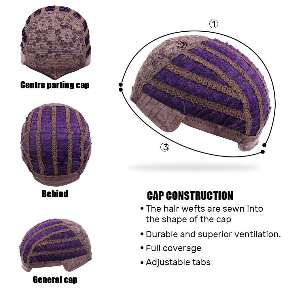 MUPUL Purple Short Wig Cosplay Short Bob Wig Purple Halloween Costume Wigs For Women: Purple / Bob