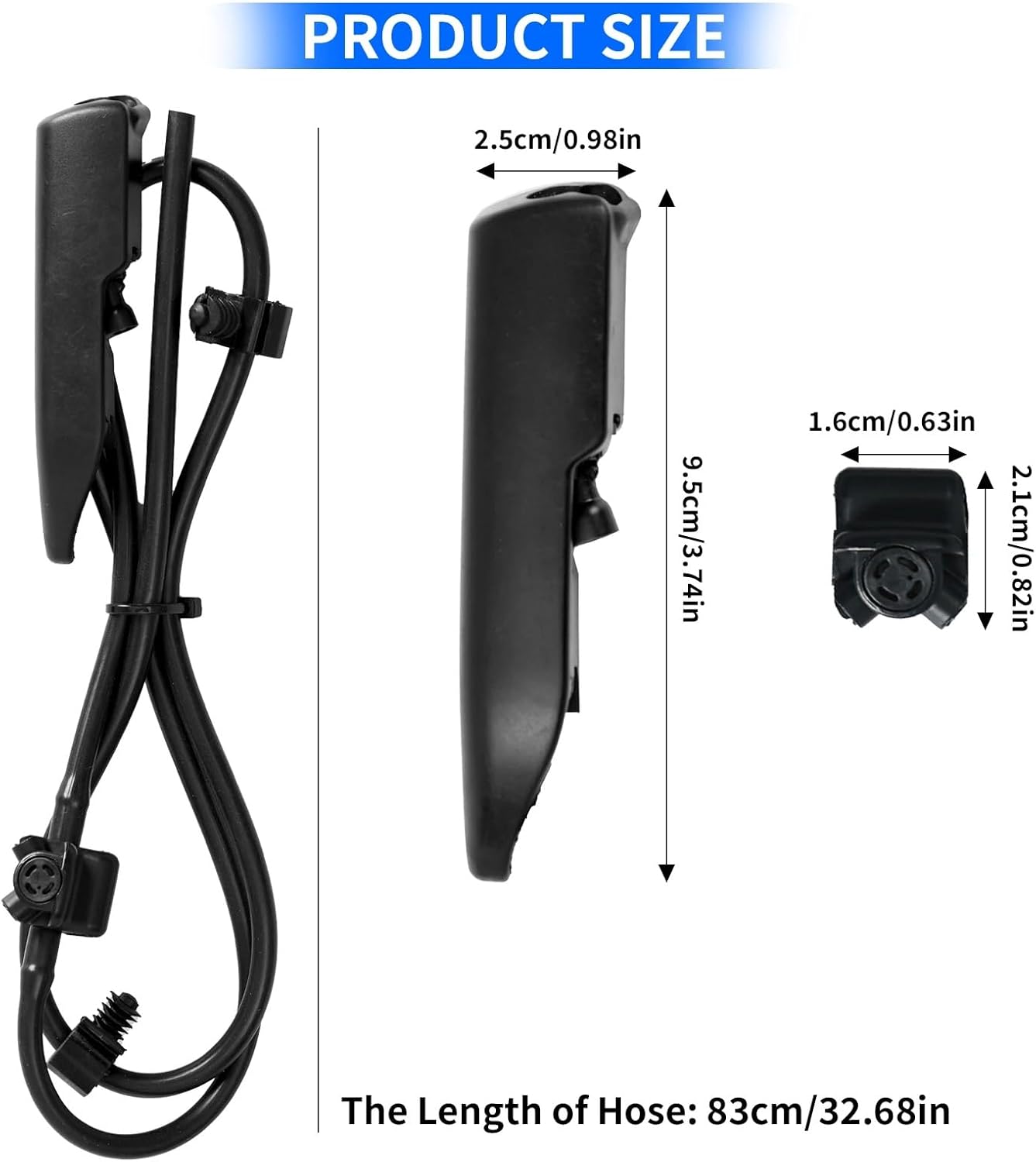 Windshield Wiper Nozzle Compatible With Tesla For Model 3 Y 2017 2018 2019 2020 2021 2022 Front Windshield Washer Water Spray Nozzles Spray Hose
