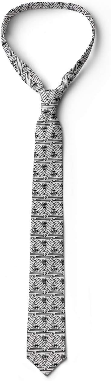 Ambesonne Multicolor Modern Men's Tie