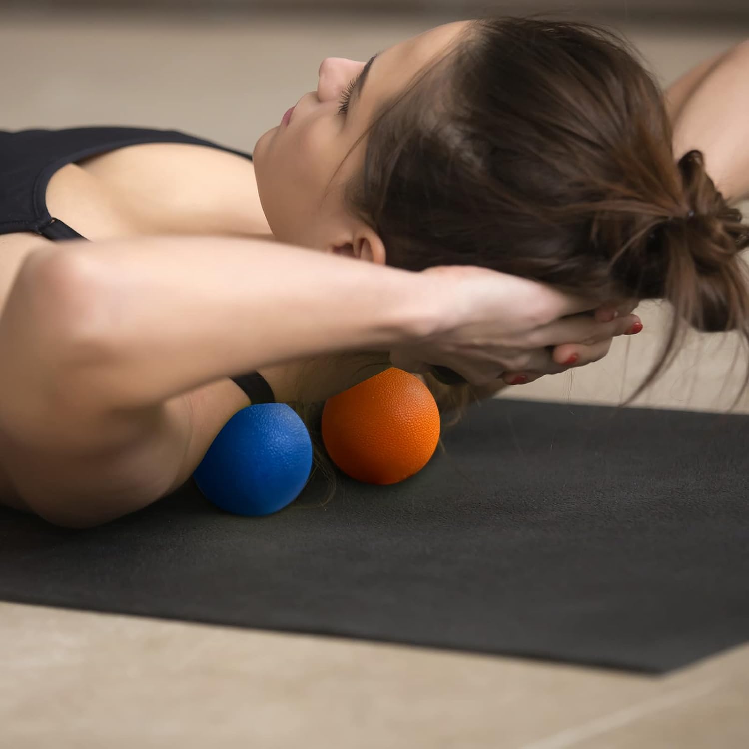 YGYQZ Foot Round Massage Balls - 4 Pcs Hard Spiked Massager Roller Orb Set for Hands, Back, Muscles, Plantar Fasciitis, Trigger Point Therapy, Exercise, Yoga, : Health & Household