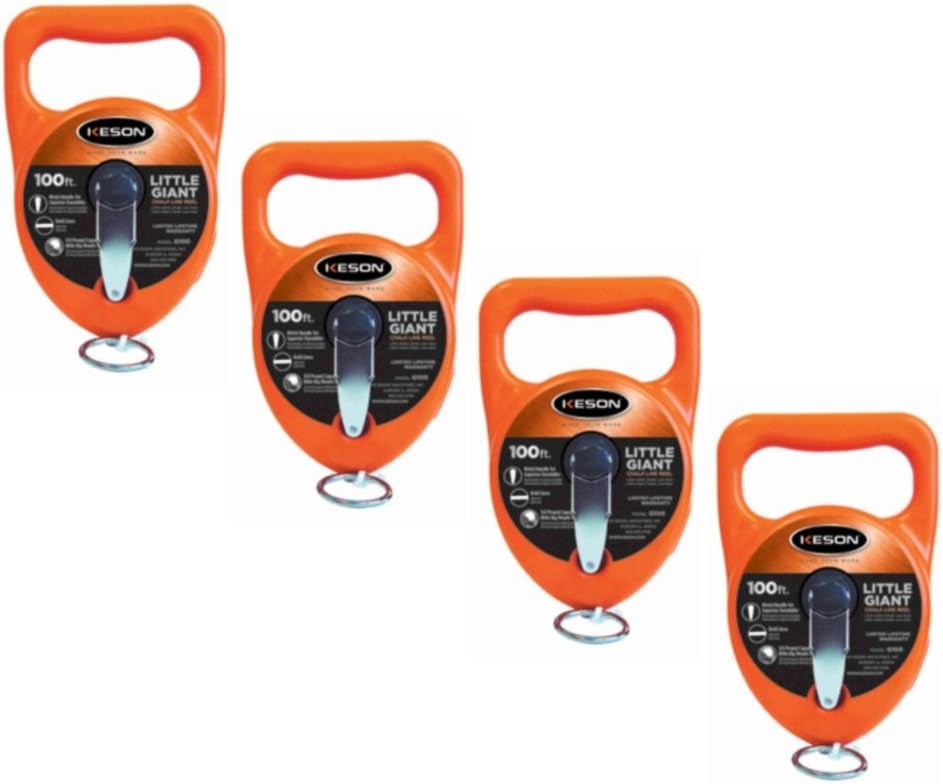 Keson G100 Little Giant Line Chalk Box - 100ft. (4 Pack)