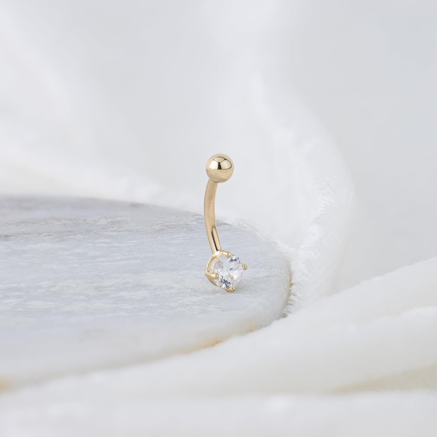 Amazon Essentials 10k Gold Belly Button Ring