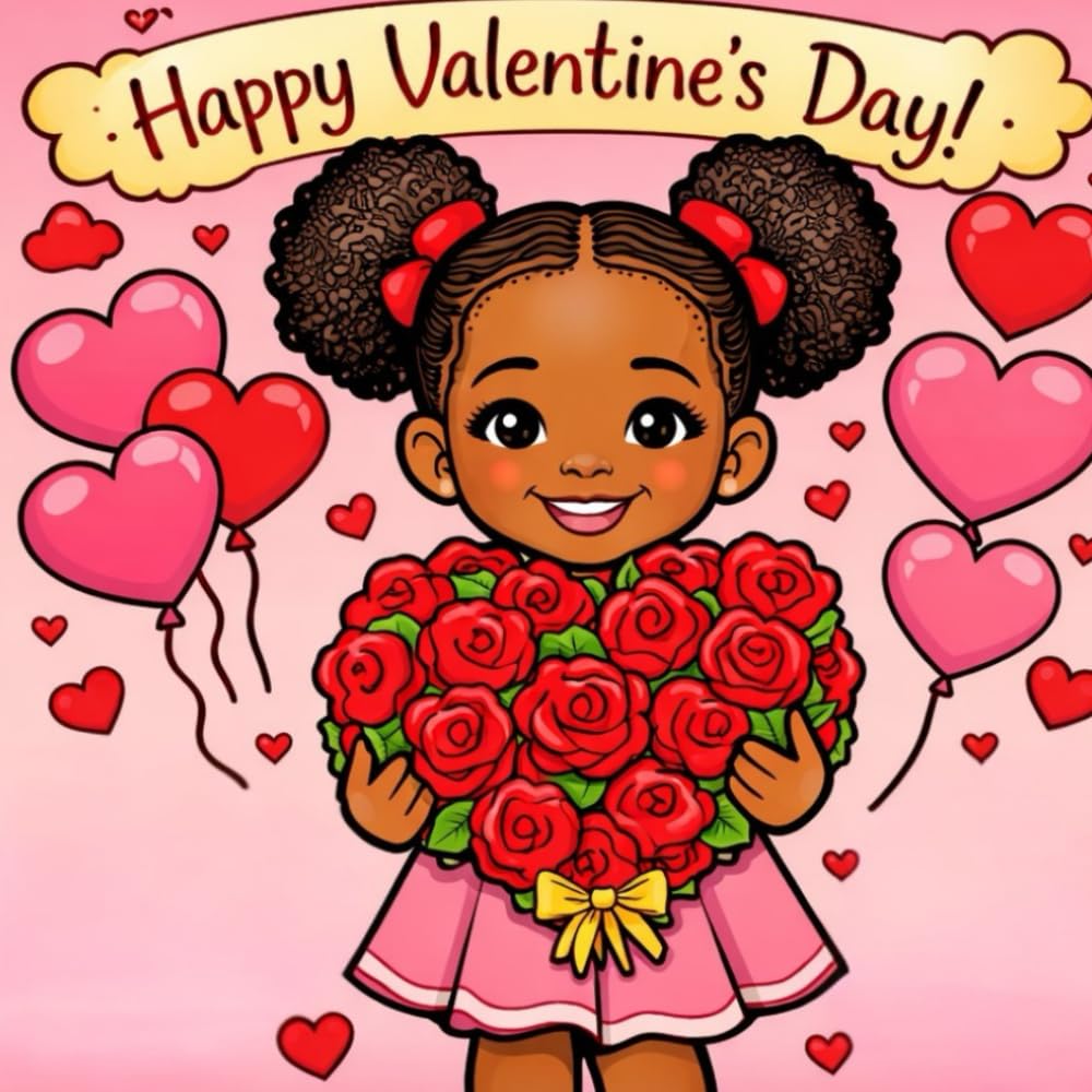 Love Looks Like Us: A Valentine’s Day Coloring Book: Sweet Valentine’s Coloring Pages Celebrating Love, Family & Friendship