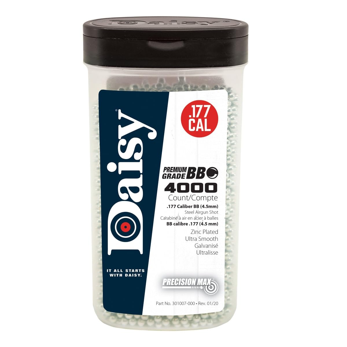 Amazon.com : Daisy 40 BBS, 4000 CT, 0.177 Caliber, Zinc-Plated