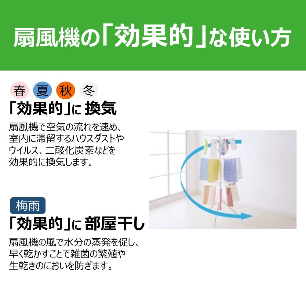 Amazon | 東芝 壁掛扇風機 TF-30HK25 (H) 7枚羽 風量調節 首振り 本体