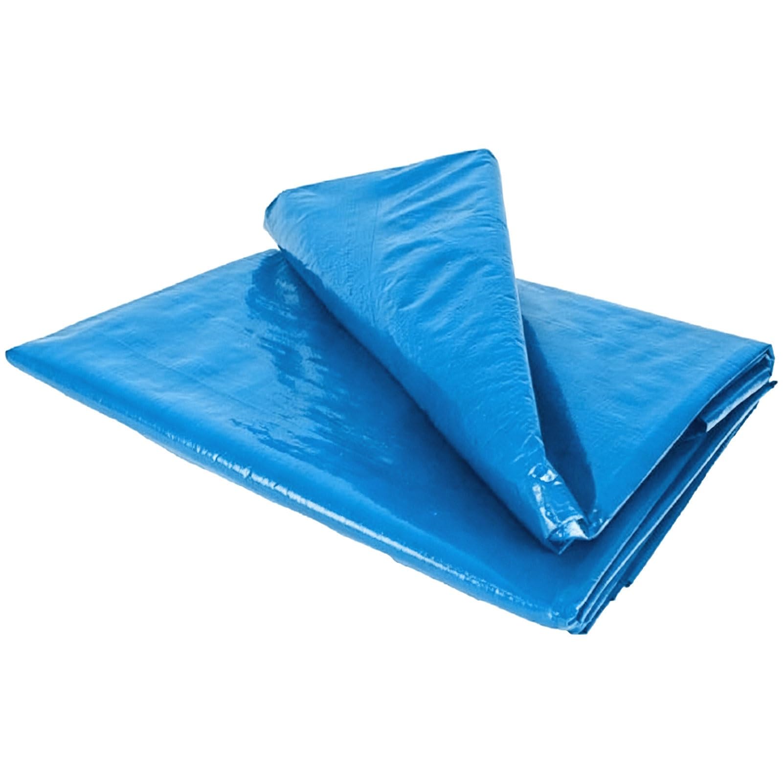 Luyckfrazy Blue Pond Liner, HDPE Material Pond Skins Tarpaulin Sealing Film Large Size Plastic Pond for Koi Ponds, Streams & Water Gardens, 6×12m, 7×10m, 10×15m(3x12m(9.8x39.3ft))