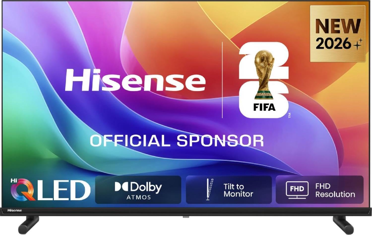 Hisense 40A59S - TV 40 Pollici, Smart TV 4K Full HD QLED DVB-T2 Nero Classe Energetica E