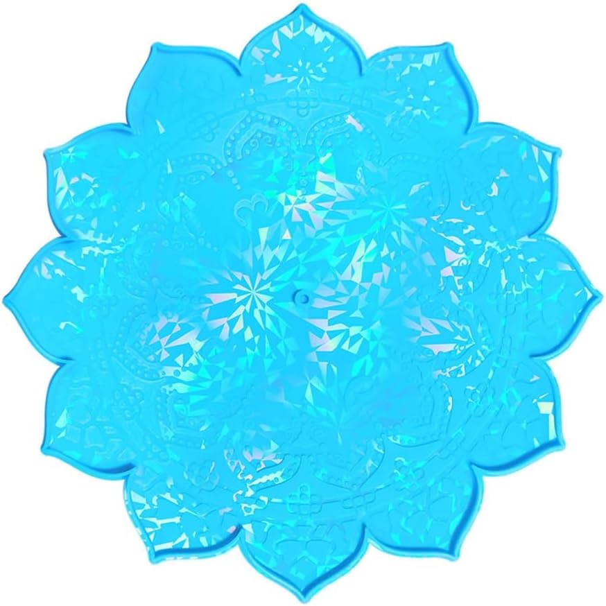 Flower Clock Silicone Mold Pendant Epoxy Resin Mold for Home Wall Decoration Nonstick