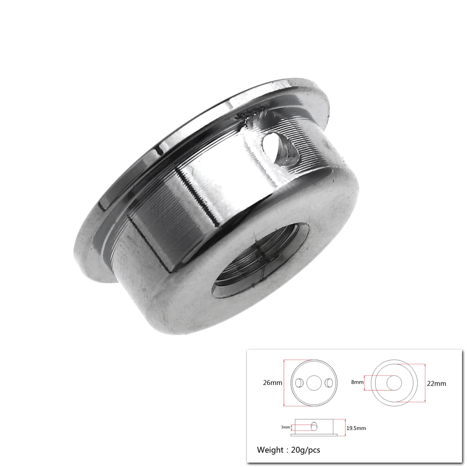 Piastra Jack Ingresso Chitarra Telecaster - Cromata, Con Viti, Design Affidabile E Pulito - Foto 4