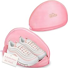 ecooe - 2 sacchetti in rete per la biancheria e scarpe/sneaker, rete multiuso da viaggio, colore rosa