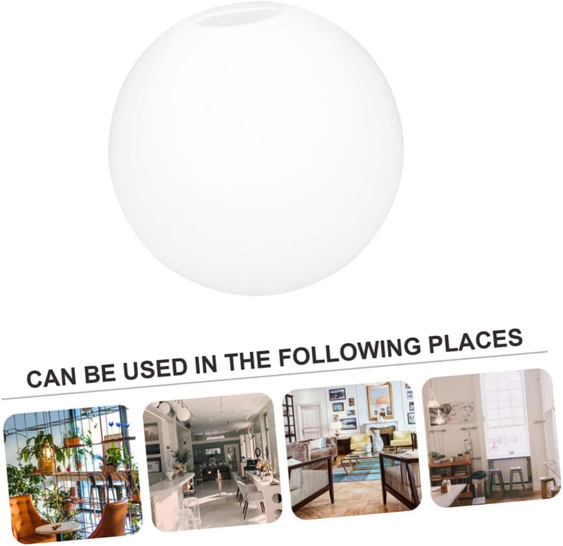 DOITOOL Shaped Glass Lampshade Elegant Ceiling Light Cover for Home Decor Practical Replacement Accessory for Pendant Fixtures Design Ambient Lighting