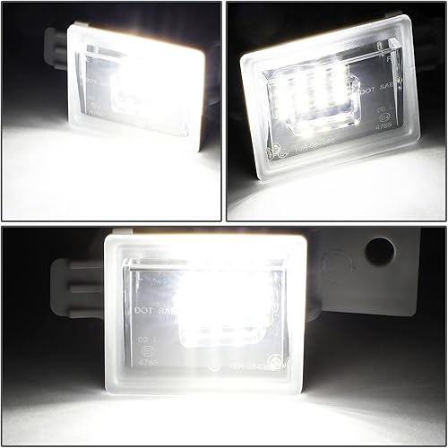 Miniatura 2 de Par de luces LED para matrícula compatibles con SilveradoSierra 1500 14-22, GM2875100 GM2875101, NVL-LPL-022