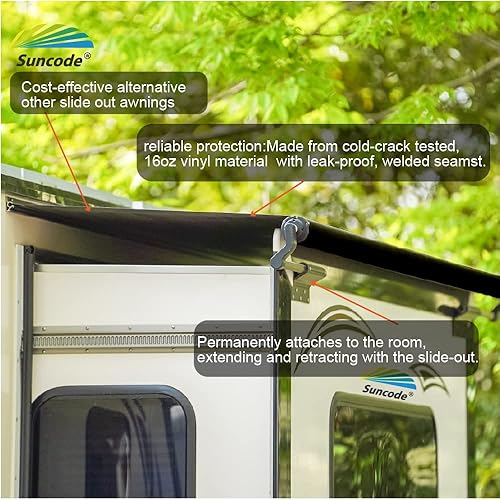 Miniatura 3 de Suncode Toldo deslizante para caravana, protección deslizante, diseño de conexión para caravanas, remolques de viaje, quintas ruedas y autocaravanas