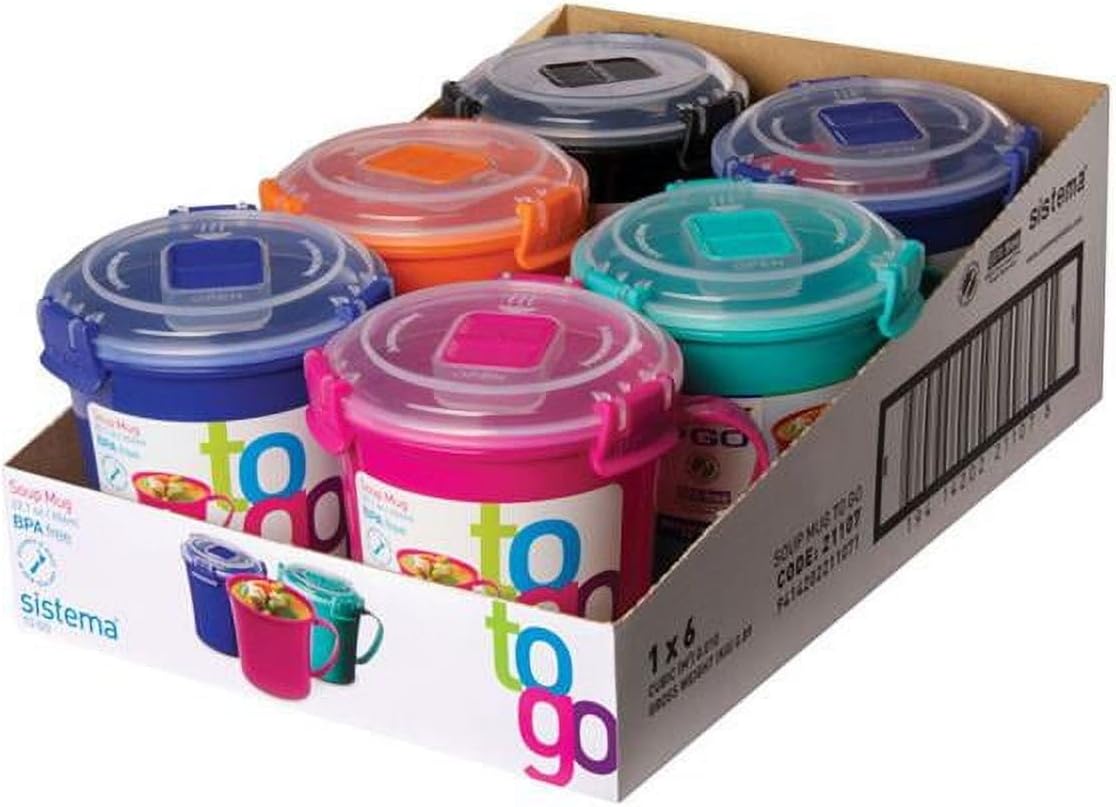 5.11 Klip It Soup Mug 2.75C, Injection Molded Plastic, Modern Style, Soup Bowl, 656ml, Multicolor, Microwave Safe