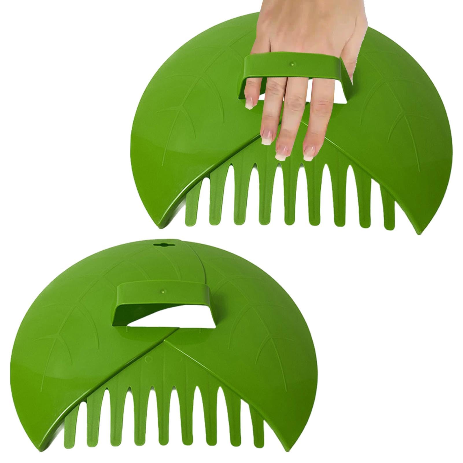 Cucharas y Garras de Hojas, cucharas Ligeras para Hojas de jardín, recogedor de Hojas, Pinzas de Limpieza, colector Grande para Recoger desechos y residuos de Patio