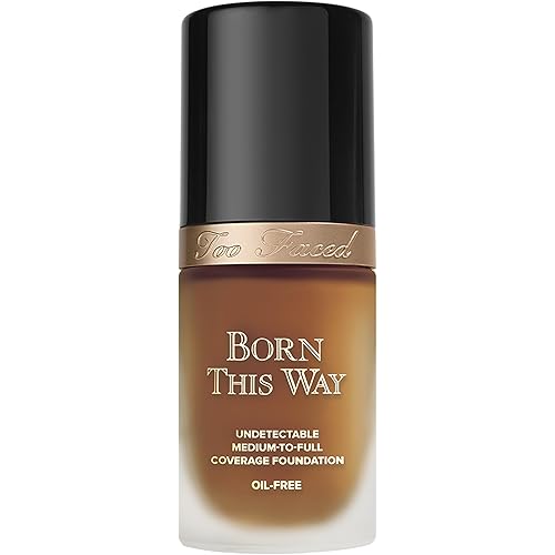 Too Faced Born This Way Natural Finish Longwear Liquid Foundation | Medium-To-Full Coverage | Hydrating + Oil Free